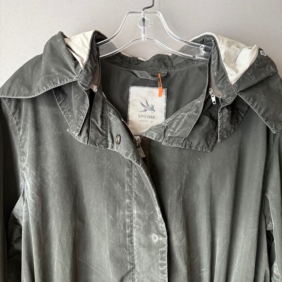 Spiewak sz S Green Anorak button zip hooded jacket - Picture 2 of 12